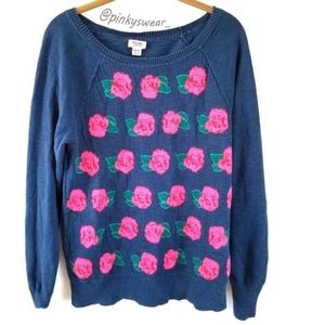 TARGET floral sweater